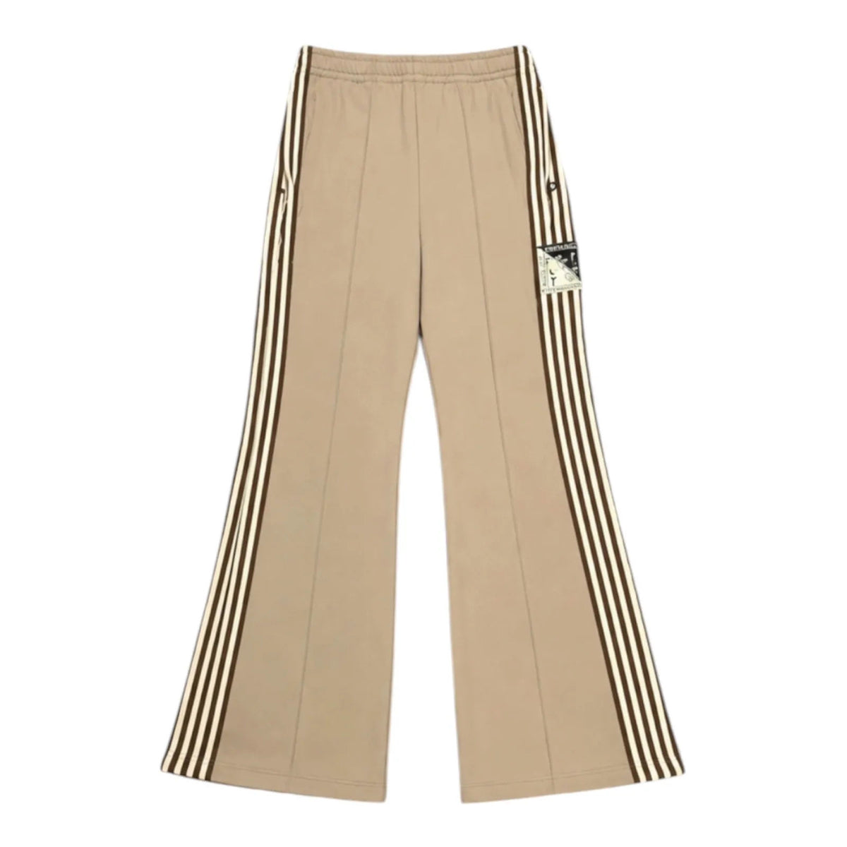 Kapital Smooth Heat Jersey Stuntman Track Pants (Beige) - Preowned