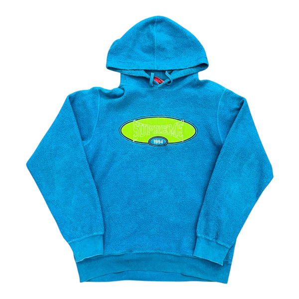 Supreme Reverse Fleece Hooded Sweatshirt (SS18) Dark Aqua - Preowned
