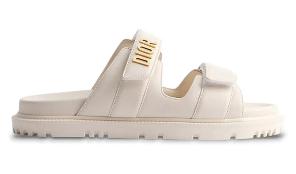 Dior Dioract Slide (White Lambskin) (Women's)