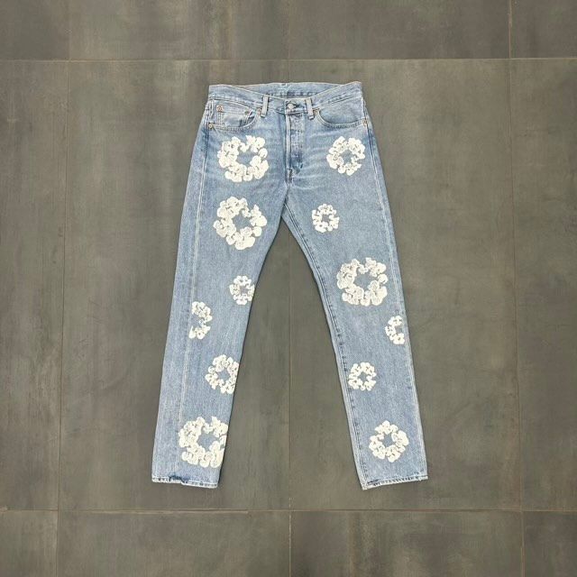 Denim Tears x Levi's Cotton Wreath Jean Light Wash - Preowned
