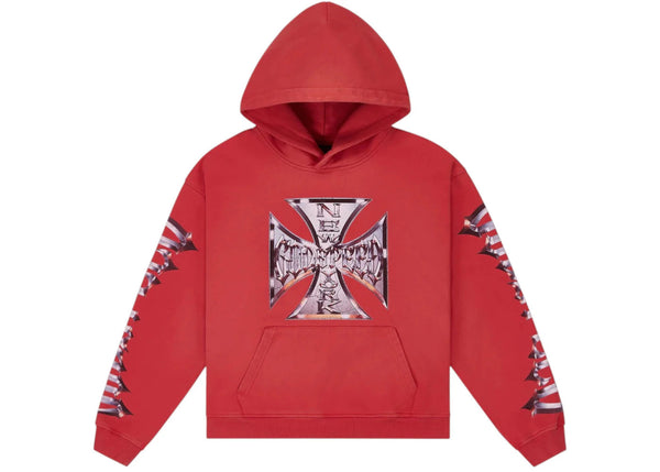 Godspeed Chrome Motto Hoodie Red Wash - Preowned