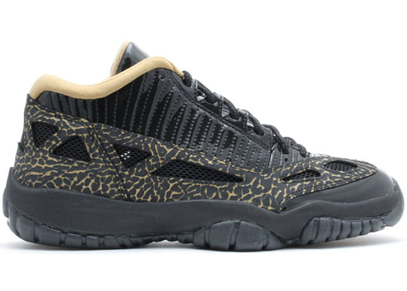 Jordan 11 Retro Low IE Black Metallic Gold (Women's)