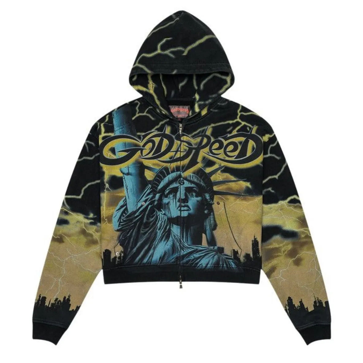 Godspeed Voltage Zip Up Hoodie (Black/Yellow) - Preowned