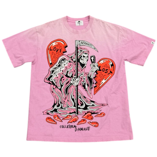 Warren Lotas Collateral Damage Tee (Pink) - Preowned
