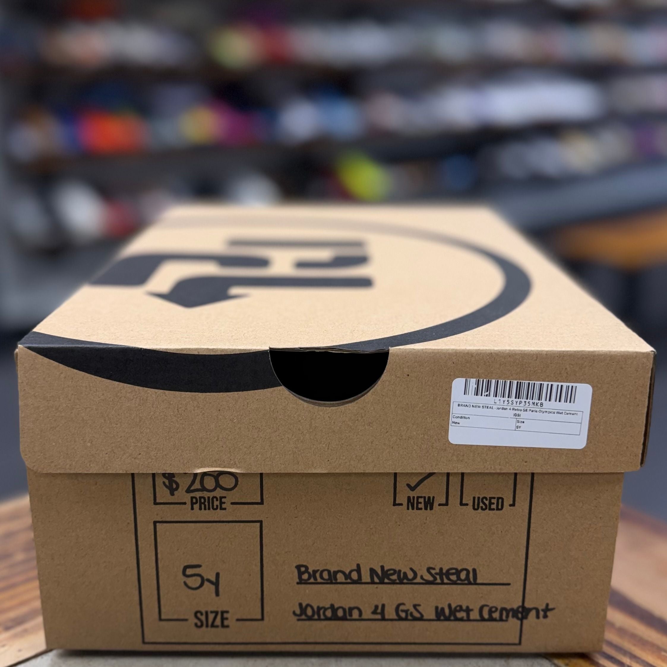 BRAND NEW STEAL - Jordan 4 Retro SE Paris Olympics Wet Cement (GS)