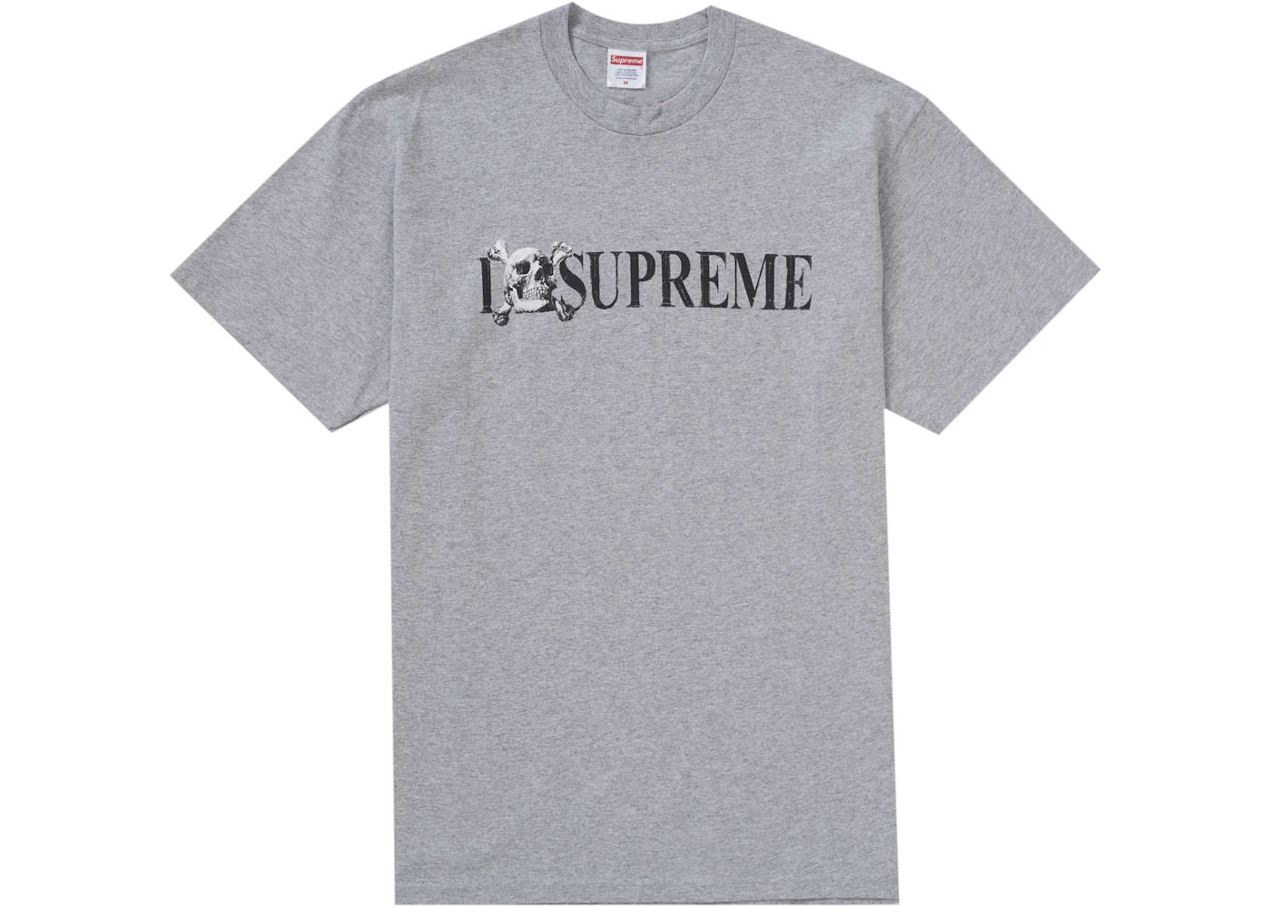 Supreme Skull Tee (Heather Grey)