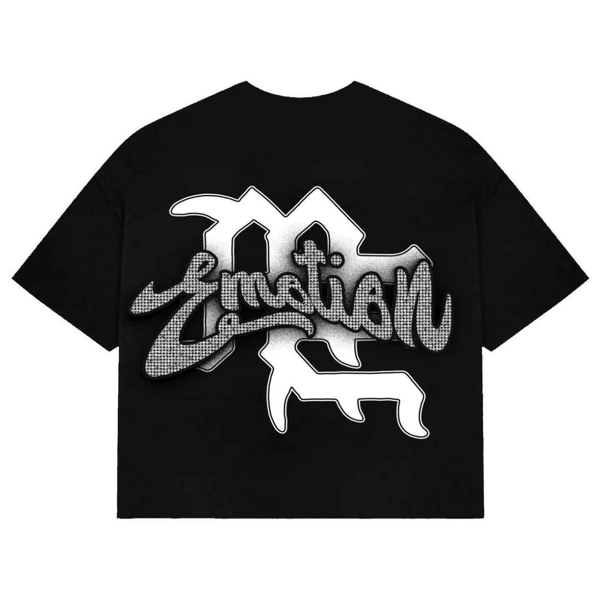 Mixed Emotions Cropped Cupid Tee (Black)