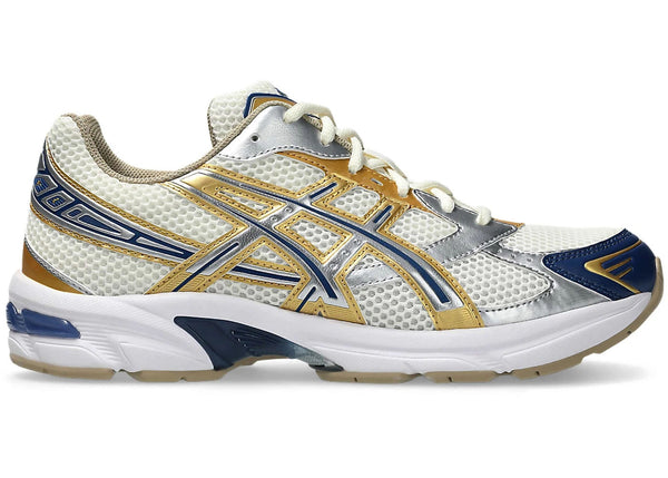 ASICS Gel-1130 Cream Pure Silver Gold Blue - Preowned