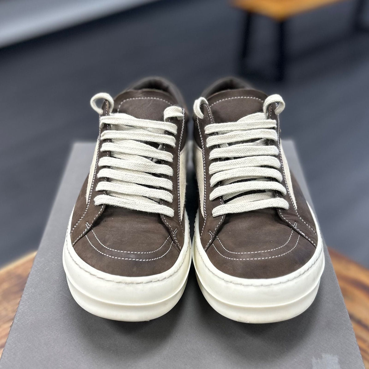 Rick Owens Porterville Vintage Low Fawn Milk - Preowned