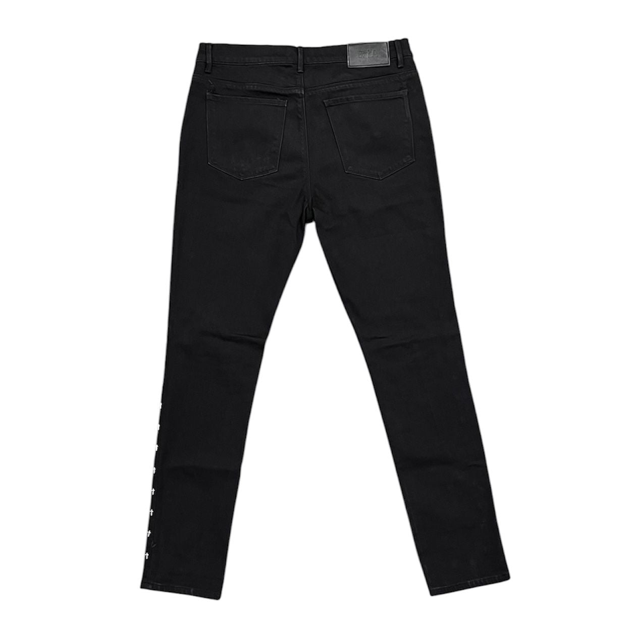 RtA Bryant Skinny Jeans Studded Black Cross - Preowned