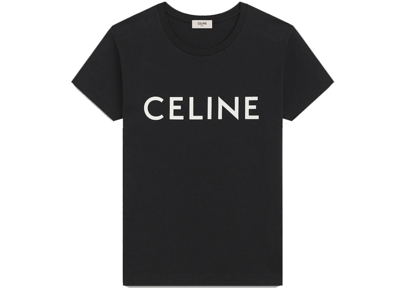Celine Cotton Tee (Black/White) - Preowned