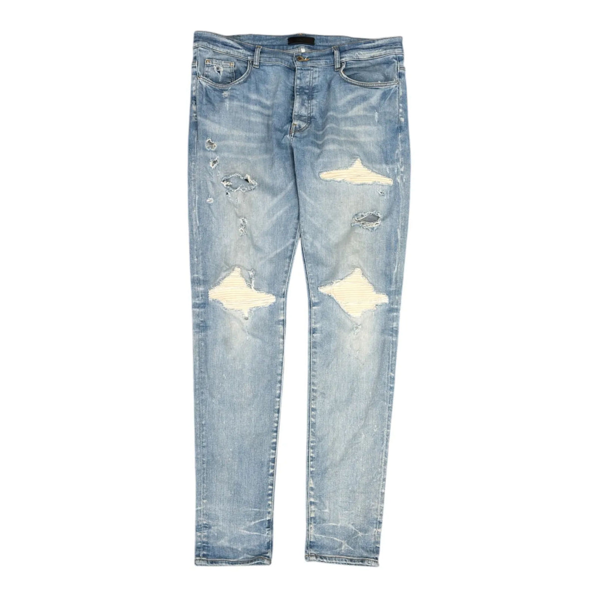 Amiri MX1 Ultra Suede Jean (Indigo/White Patch) - Preowned