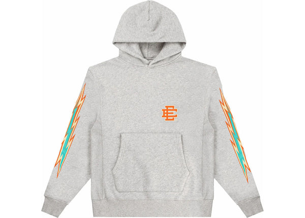 Eric Emanuel EE Basic Hoodie (Gray/Orange Bolt)