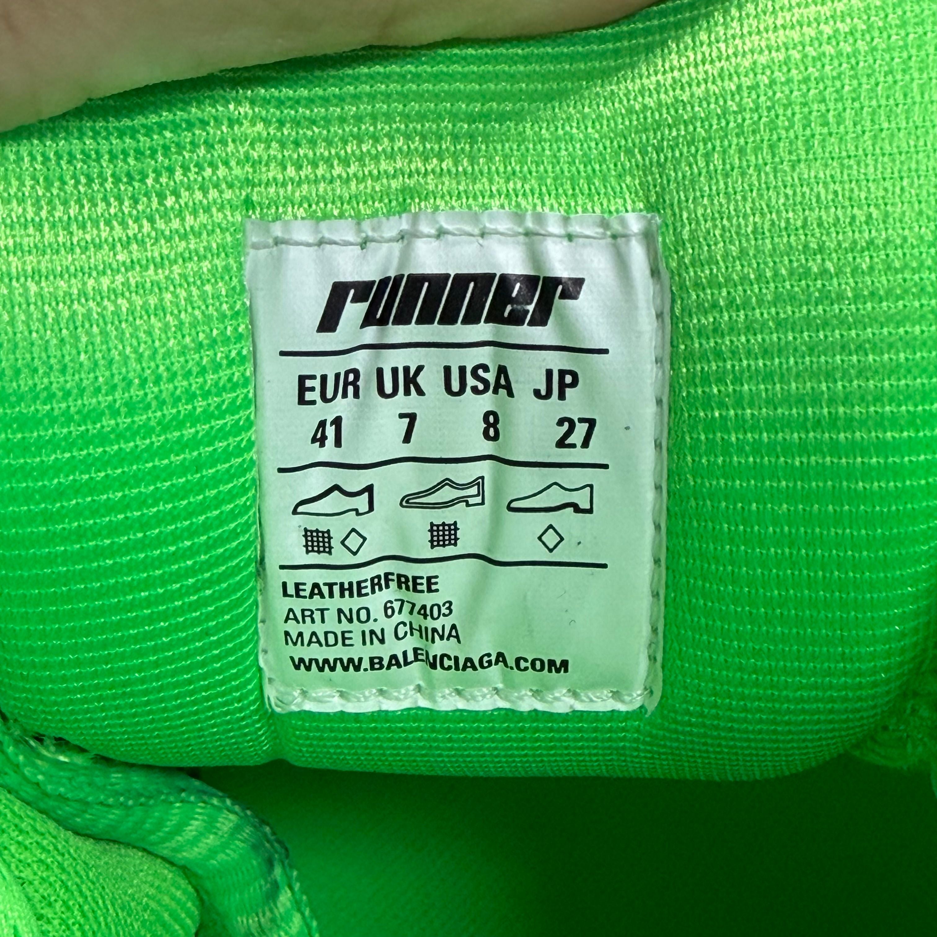 Balenciaga Runner Fluo Green - Preowned