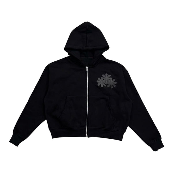 Carpe Vestem Patch Zip Up Hoodie (Black)