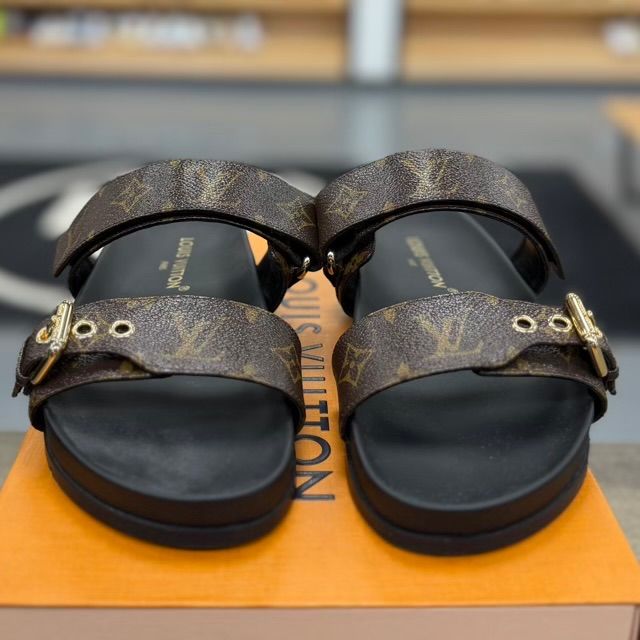 Louis Vuitton Monogram Bom Dia Mule Sandals - Preowned