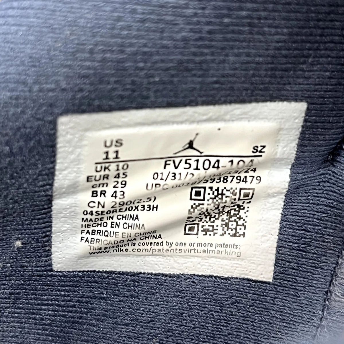 Jordan 11 Retro Low Diffused Blue - Preowned