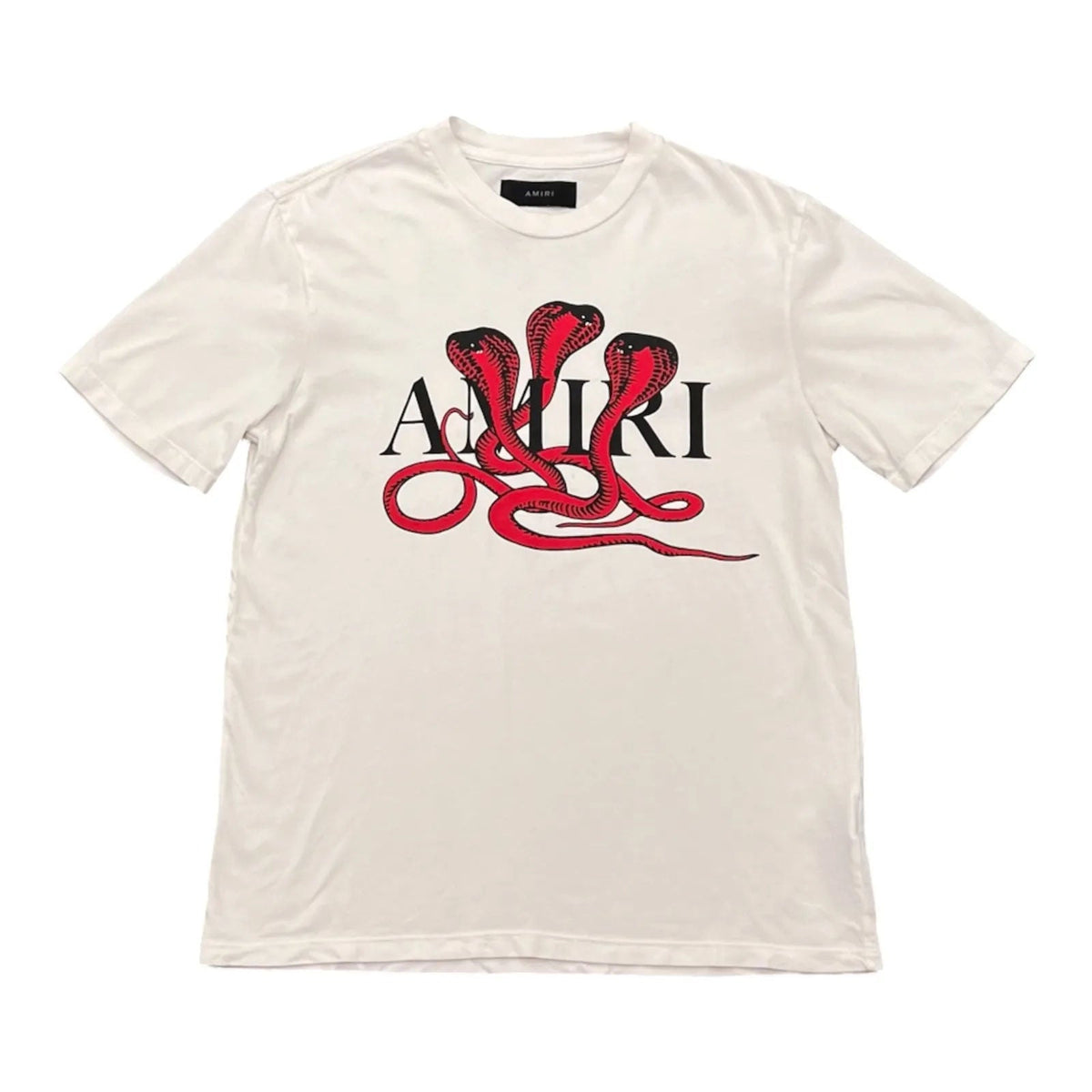 Amiri Snake Tee (White/Red) - Preowned