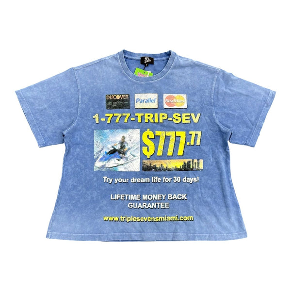 Triple 7's Informercial Tee (Blue)