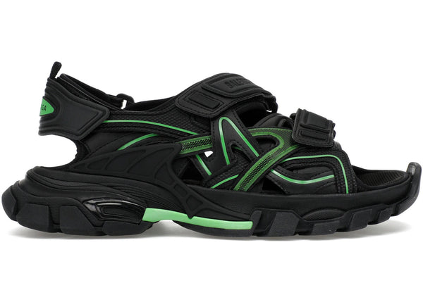 Balenciaga Track Sandal Black/Fluo Green - Preowned