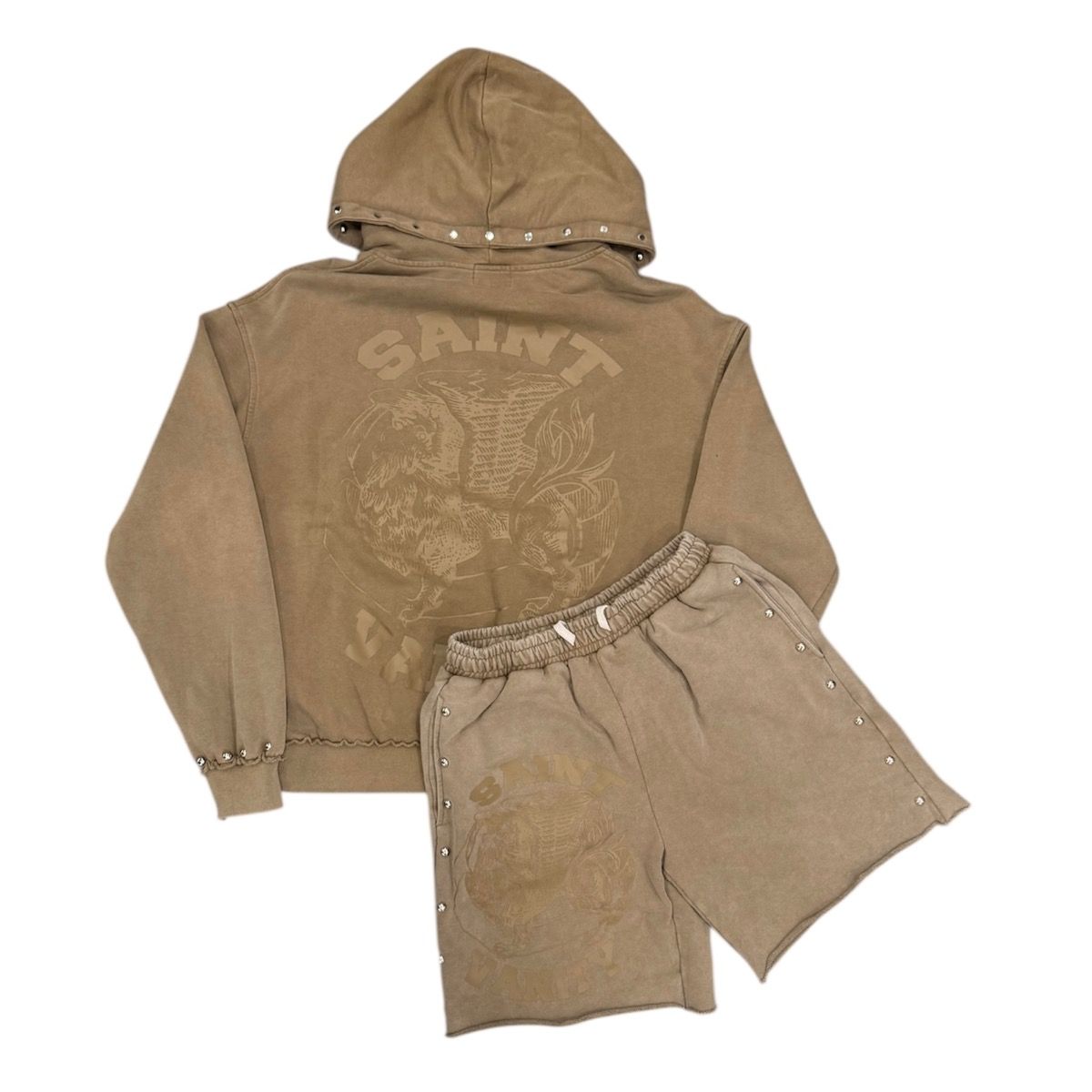 Saint Vanity Griffin French Terry Set (Brown)