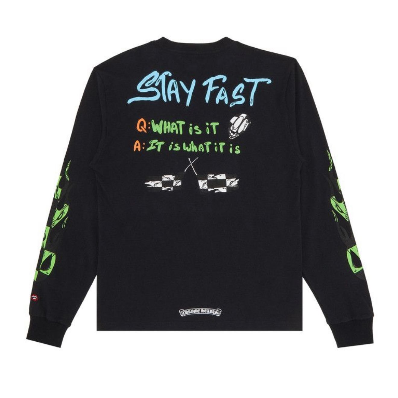 Chrome Hearts Matty Boy Sex Record LS Tee (Black) - Preowned