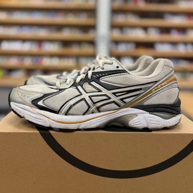ASICS GT-2160 Cream Pure Silver Gold - Preowned