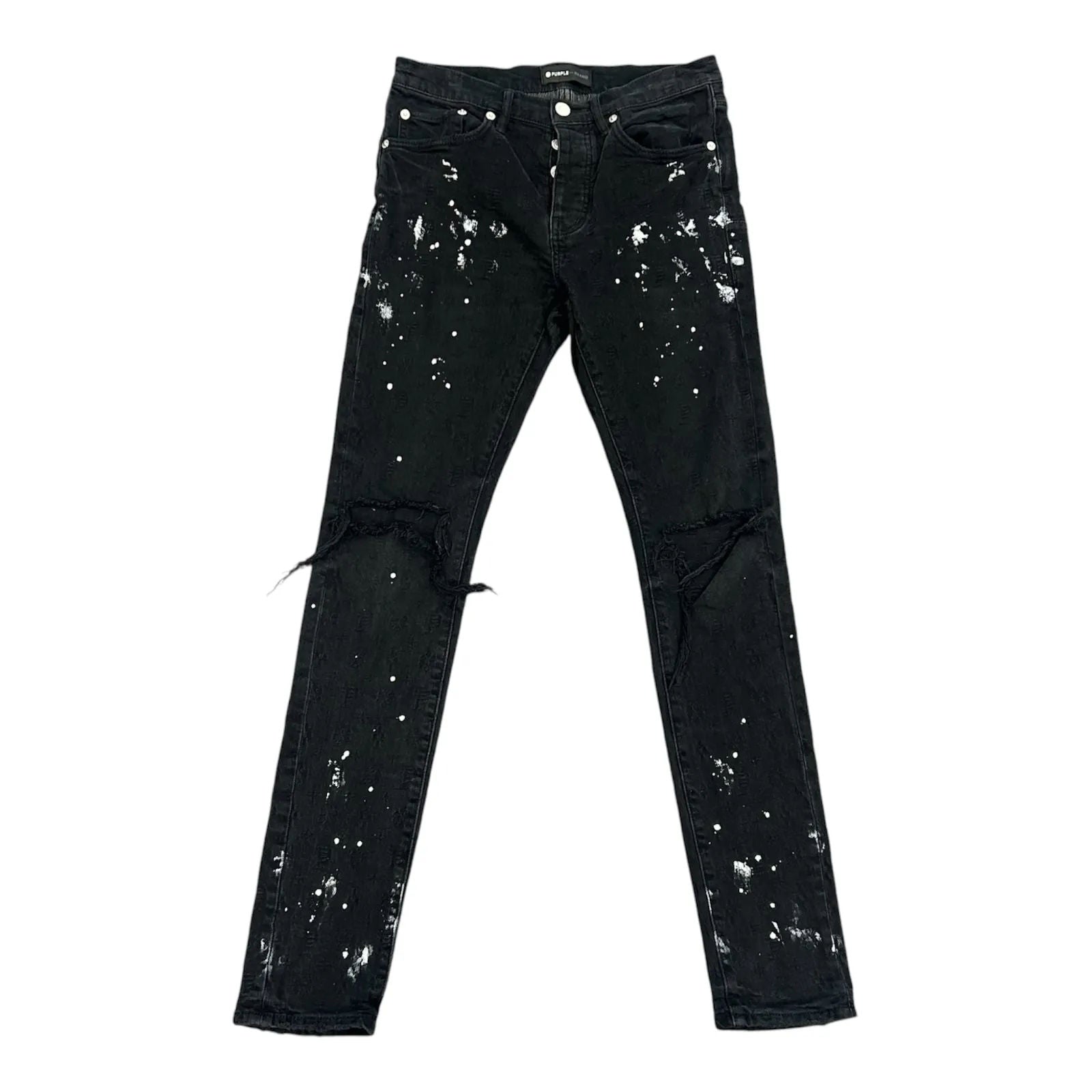Purple Brand P.001 Monogram Jeans (Black) - Preowned