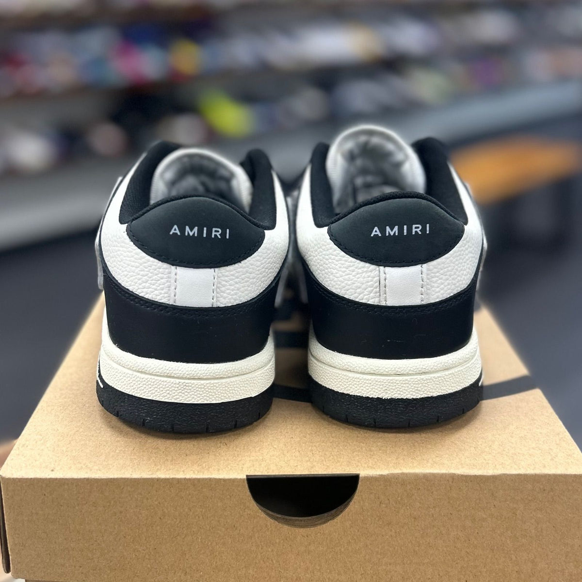 AMIRI Skel Top Low Black White - Preowned