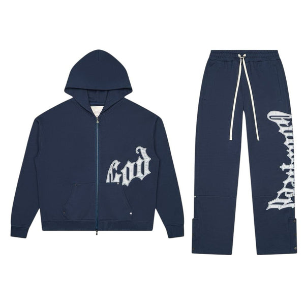 Godspeed OG Logo V2 Sweatsuit (Navy/Silver)