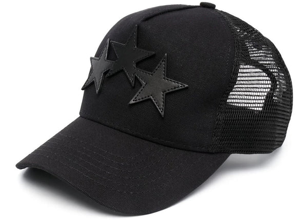 AMIRI 3 Star Trucker Hat Black - Preowned