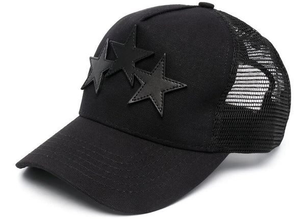AMIRI 3 Star Trucker Hat Black - Preowned