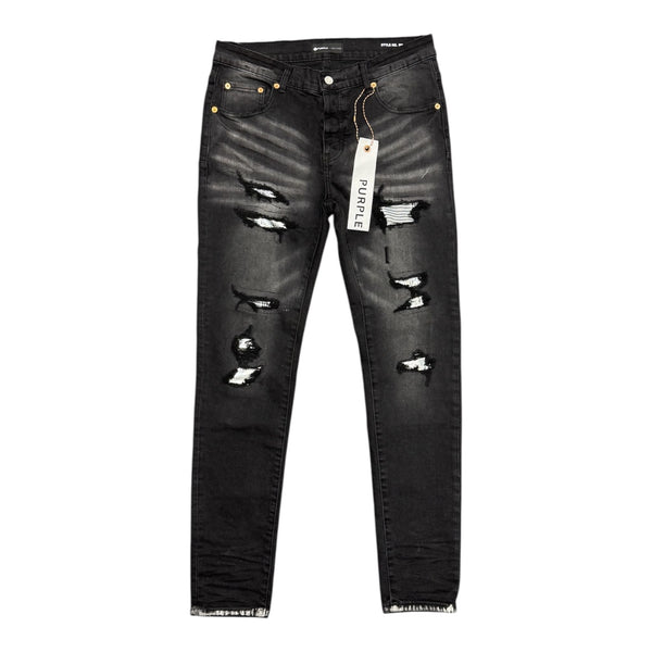 Purple Silver Patch Denim (Black/Grey) - Preowned