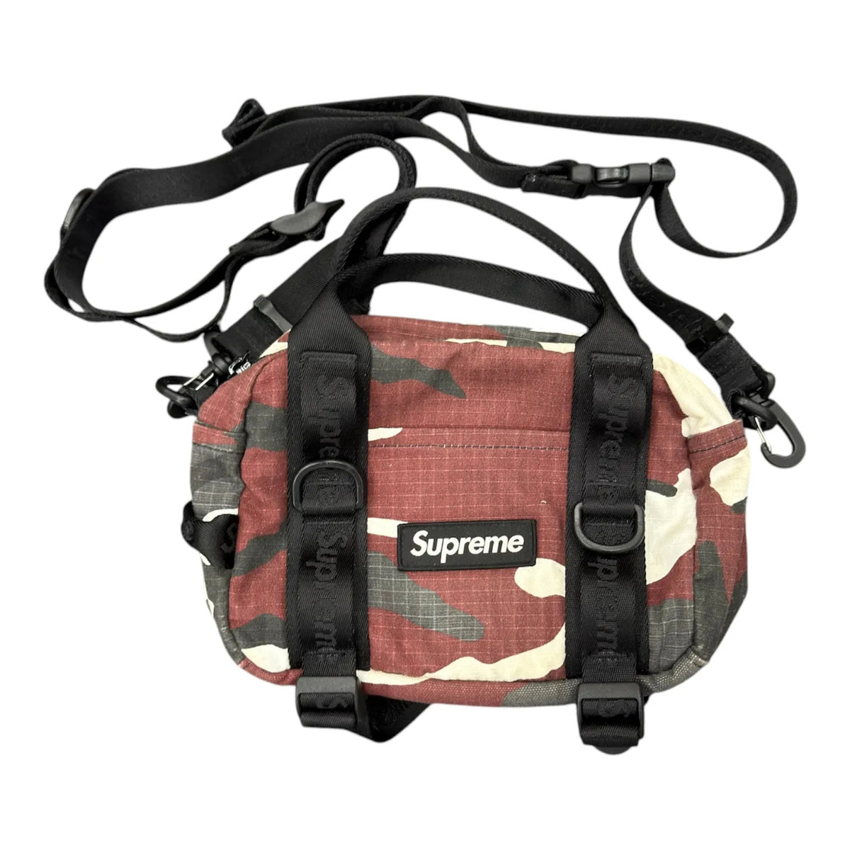Supreme Mini Duffle Bag (SS26) (Red Camo) - Preowned
