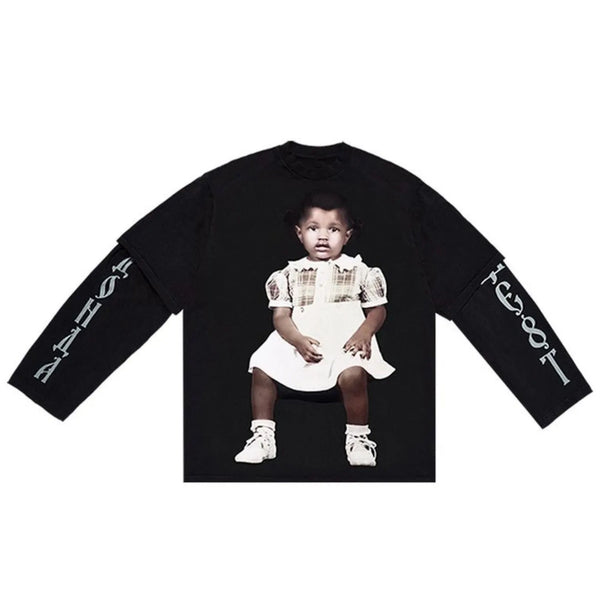 Kanye West Donda Longsleeve Tee (Black) - Preowned