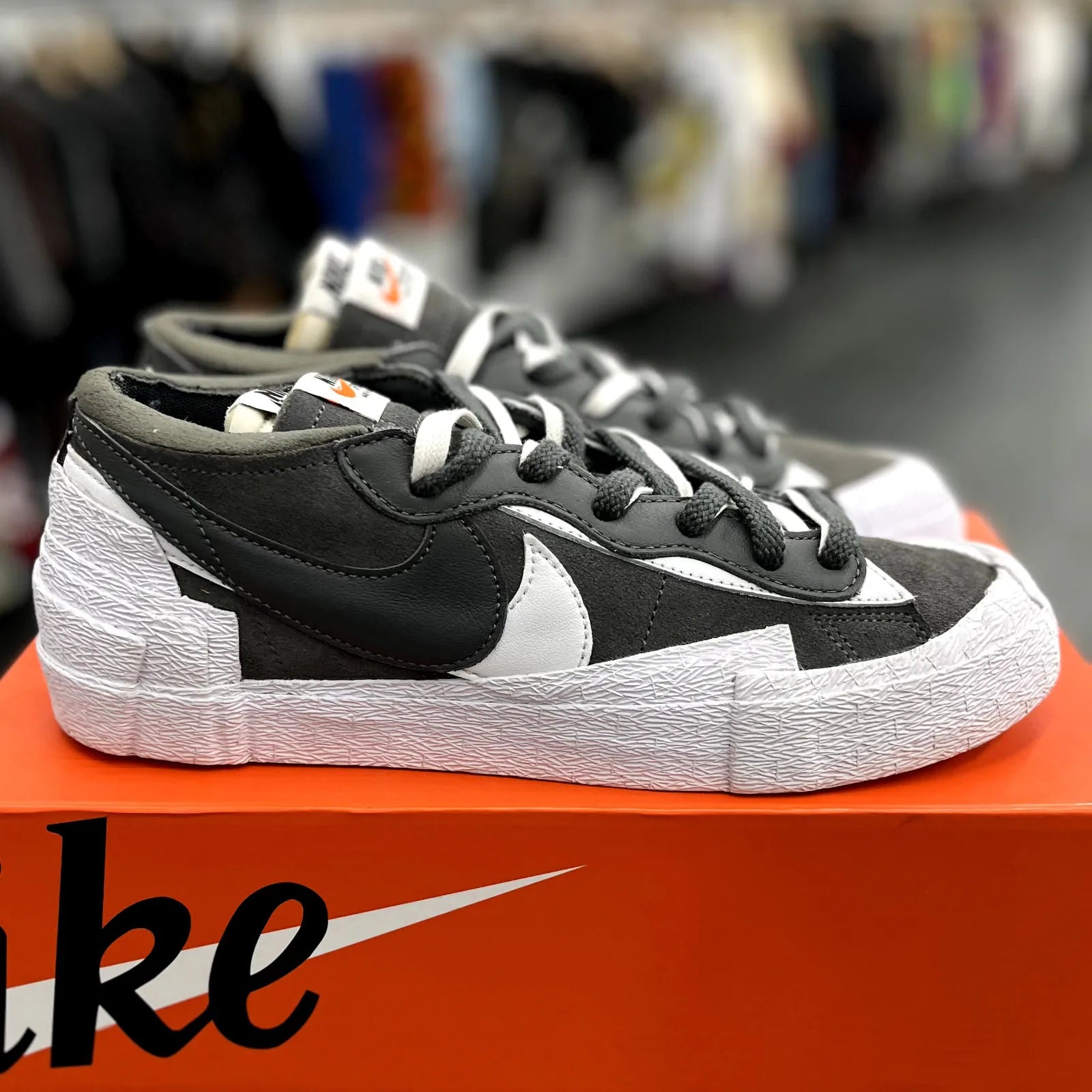 Nike Blazer Low Sacai Iron Grey - Preowned