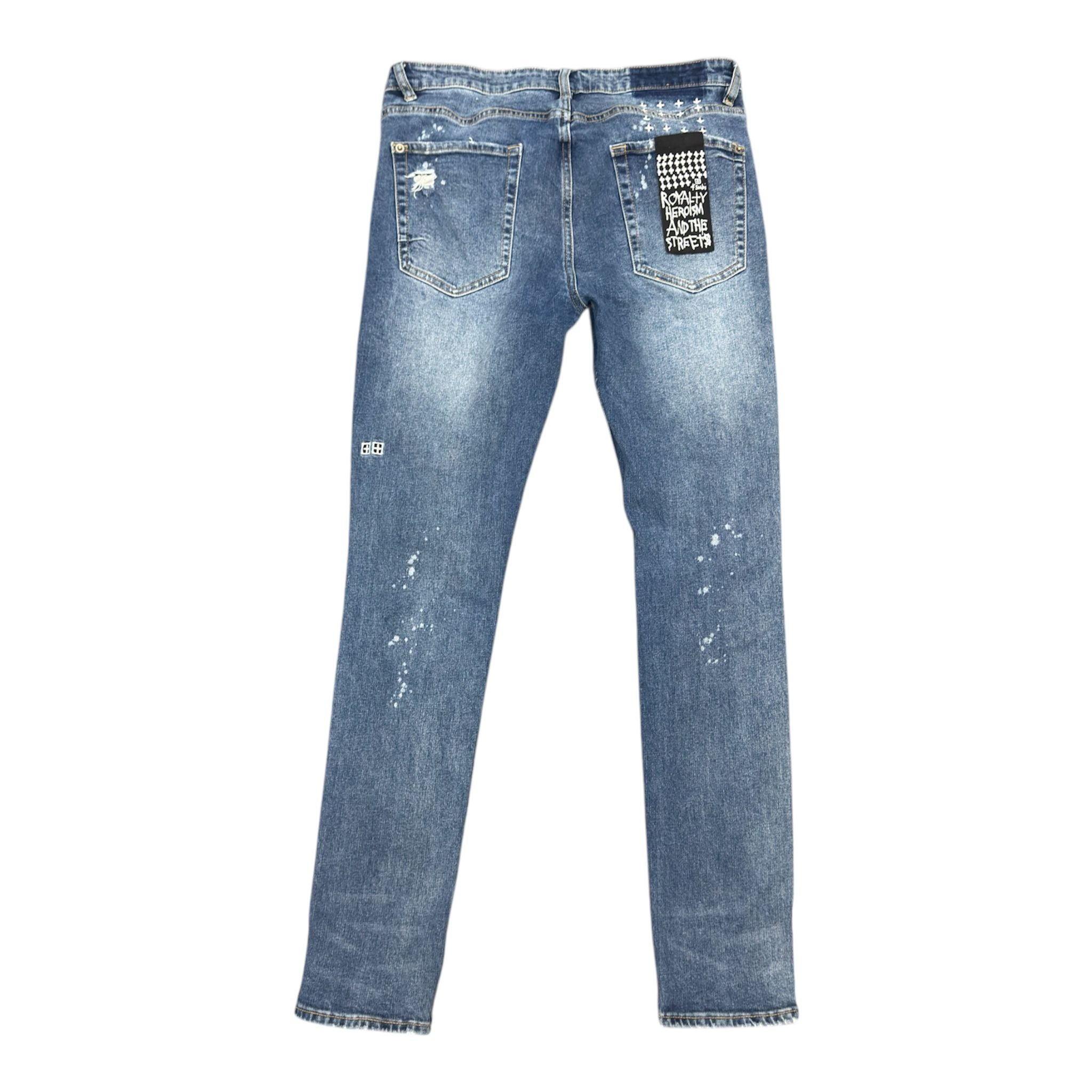 Ksubi Van Winkle Kulture Thrashed Jean (Blue) - Preowned
