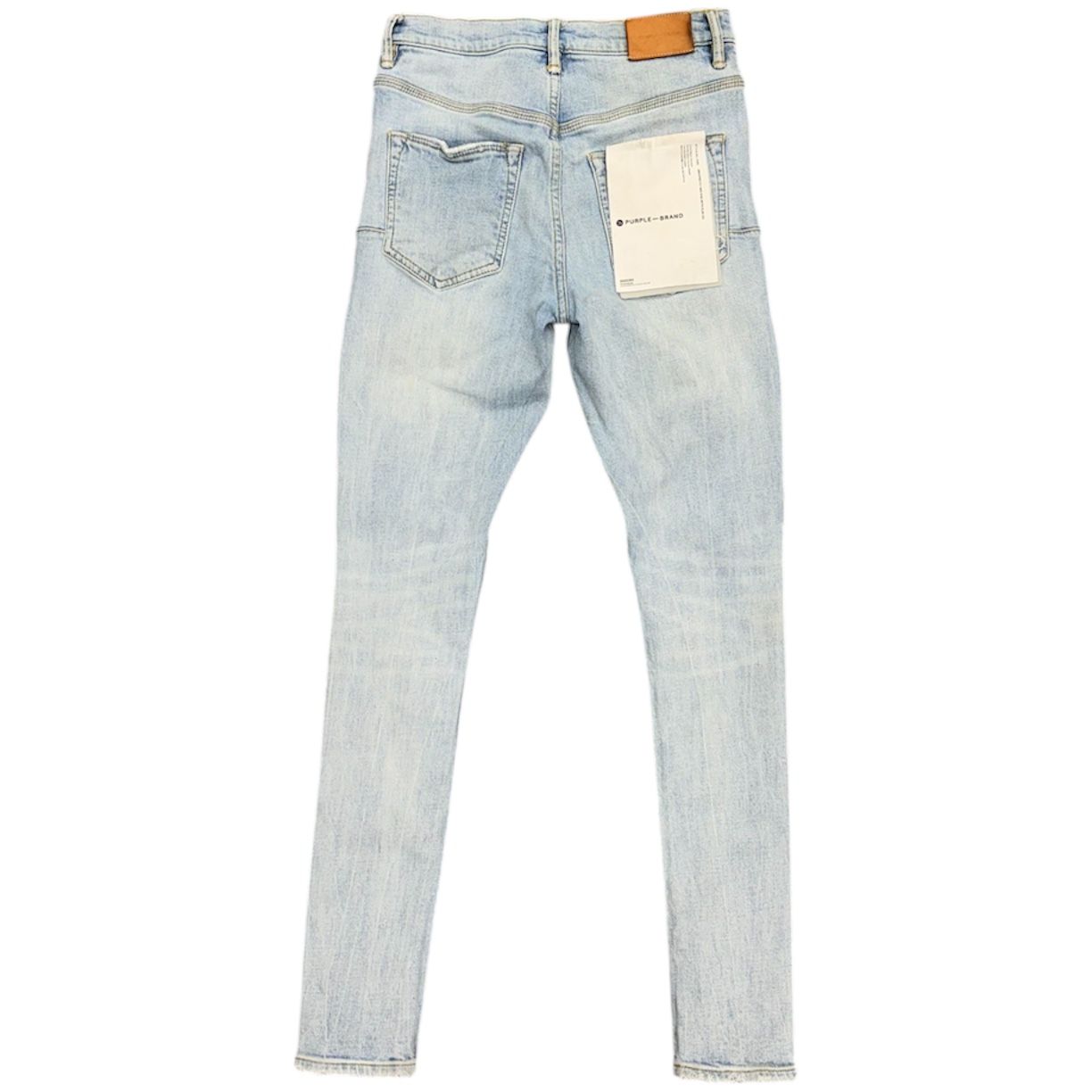 Purple Brand P002 Denim Jeans (Light Wash Knee Blowout) - Preowned