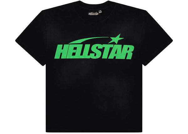 Hellstar Classic T-shirt (Regular Print) Black/Green - Preowned