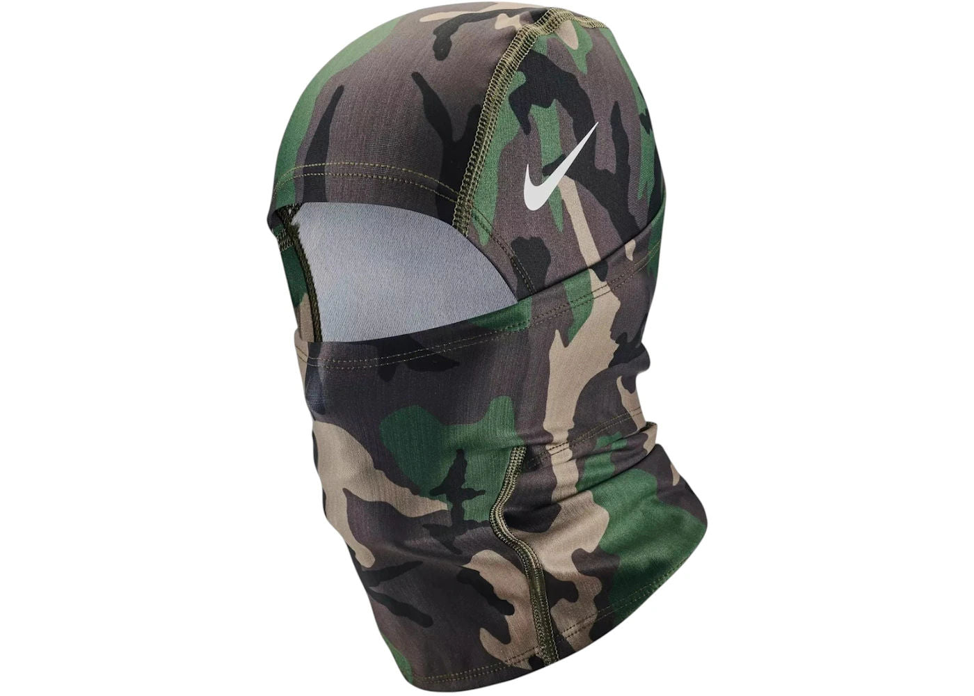 Nike Pro Hyperwarm Hood Medium Olive/White