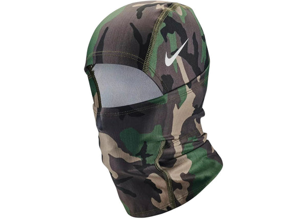 Nike Pro Hyperwarm Hood Medium Olive/White