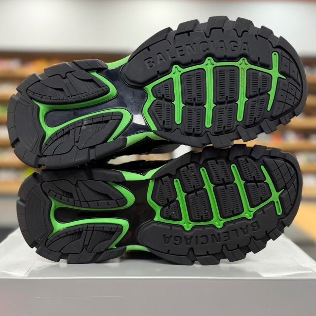 Balenciaga Track Sandal Black/Fluo Green - Preowned