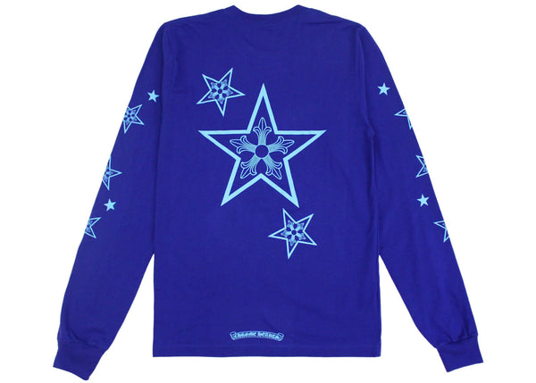 Chrome Hearts Star L/S T-shirt Blue - Preowned
