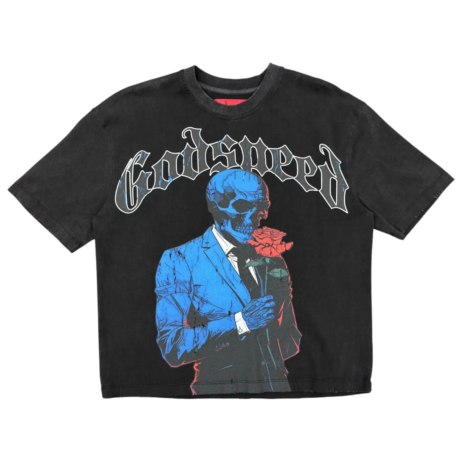 Godspeed Smell the Roses Tee (Grey Wash) - Preowned