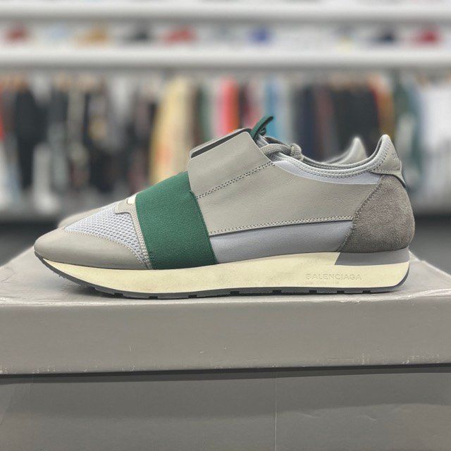 Balenciaga Race Runner Grey Green - Preowned