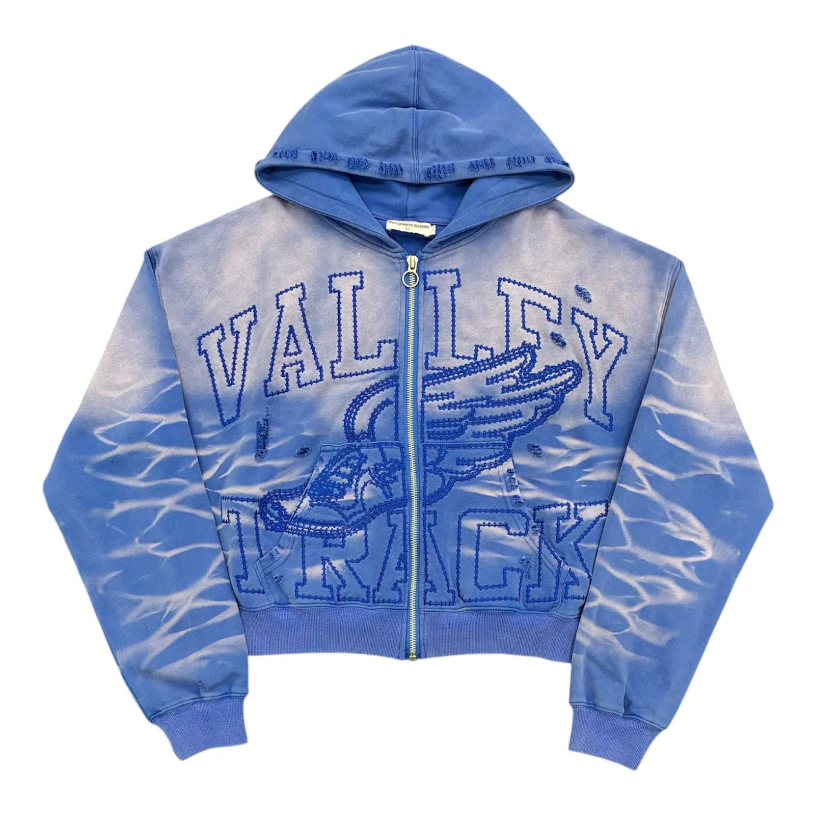 Vale forever Wildflower Garden Zip Up (Blue) - Preowned