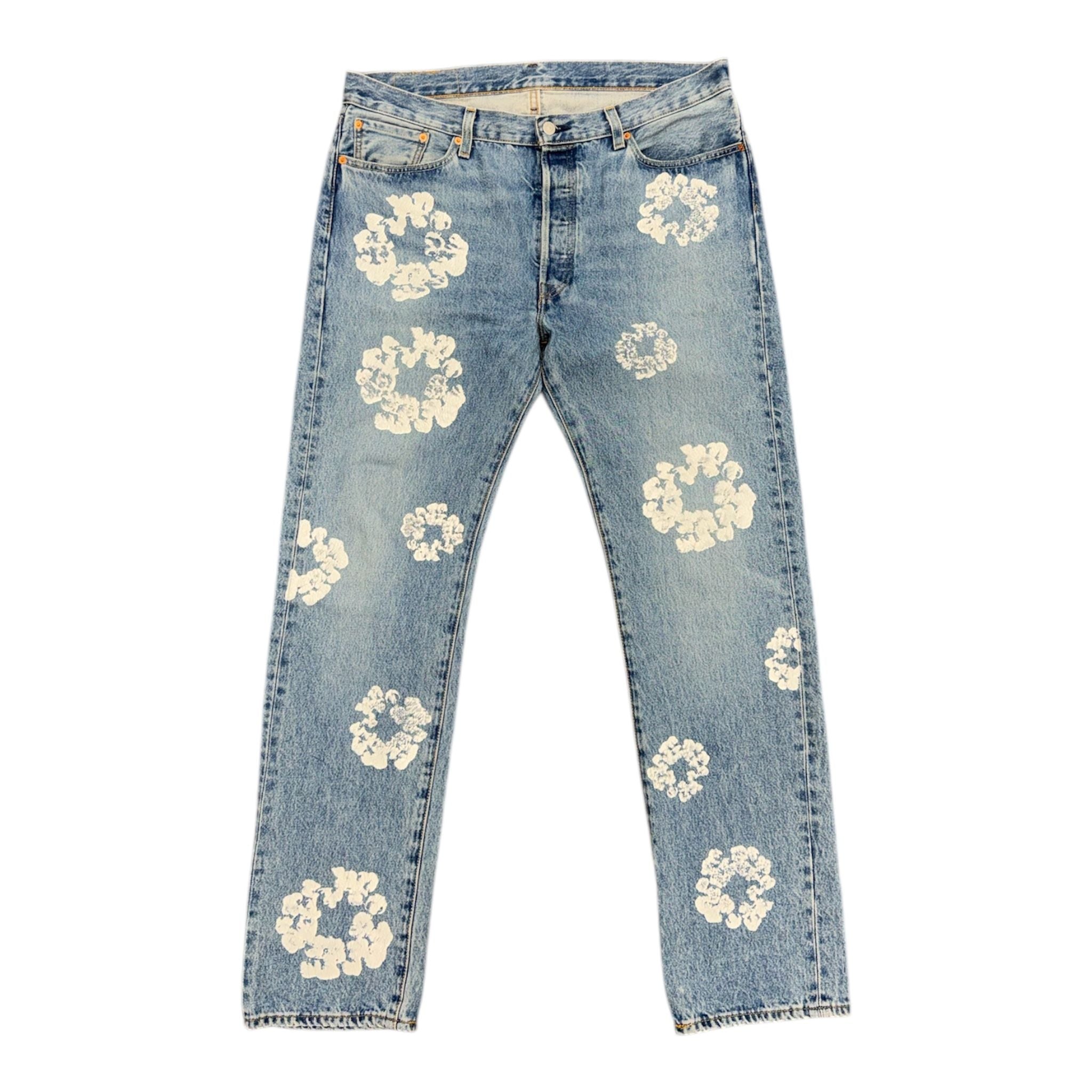 Denim Tears x Levi's Cotton Wreath Jean (Light Wash) - Preowned