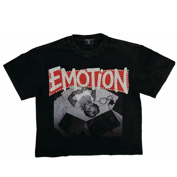 Mixed Emotion Tunes Tee (Black) - Preowned
