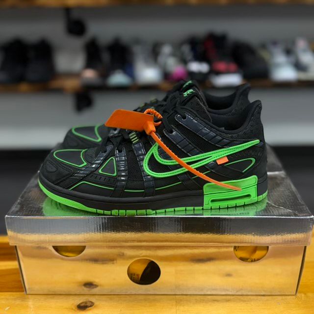 Nike Air Rubber Dunk Off-White Green Strike - Preowned