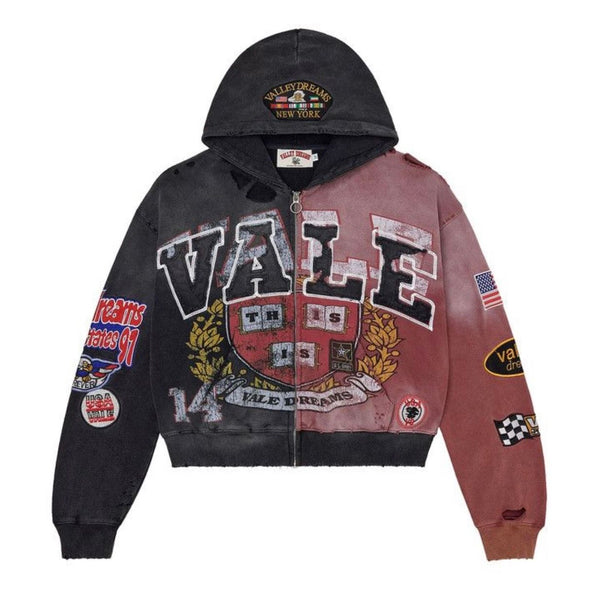 Vale Forever Two Face Zip Up Hoodie (Black/Red)